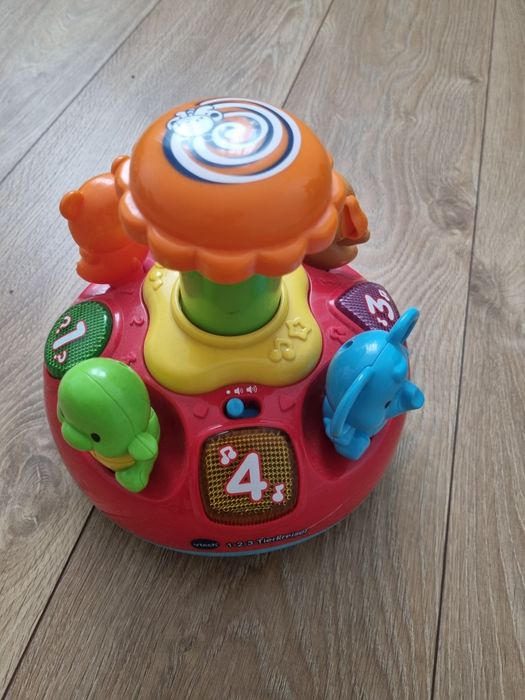 Interaktywny bączek VTech Wesołek Kręciołek.