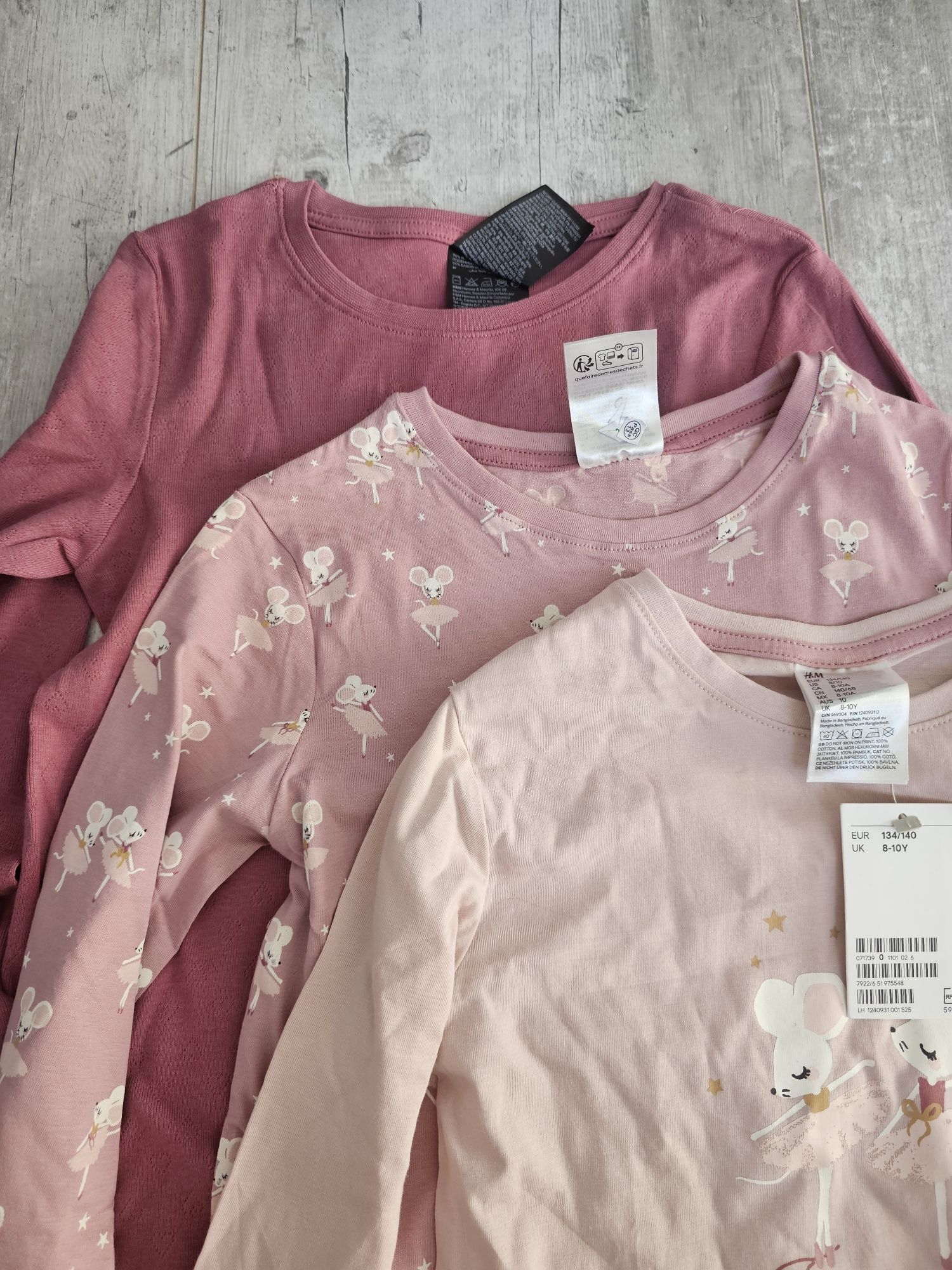 H&M piżamki dziewczęce r.130/140