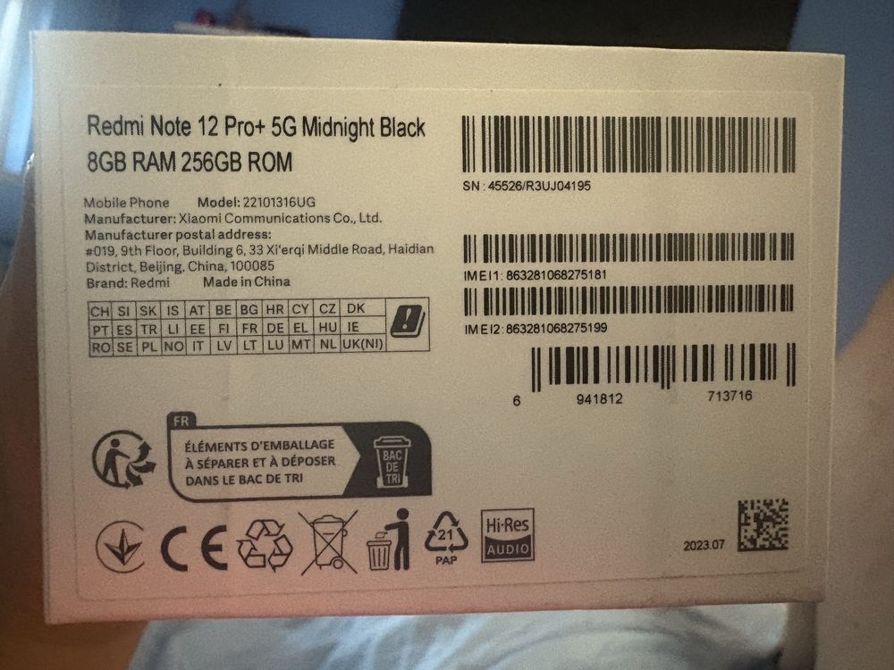 Redmi note 12 pro + 5G na caixa sem riscos