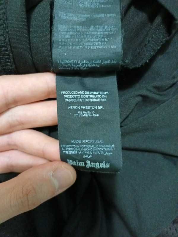 Czarna koszulka BOOTLEG męska Palm Angels Rozmiar S