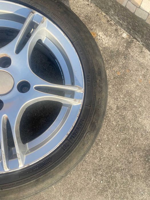 Conjunto 4 jantes e pneus 14" 4x100