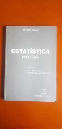 Estatística Exercícios volume ii António robalo edições sílabo