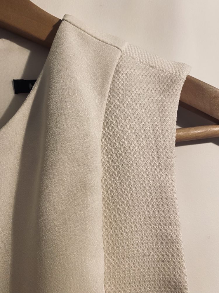 Kremowa sukienka Mango wesele chrzciny XS/S
