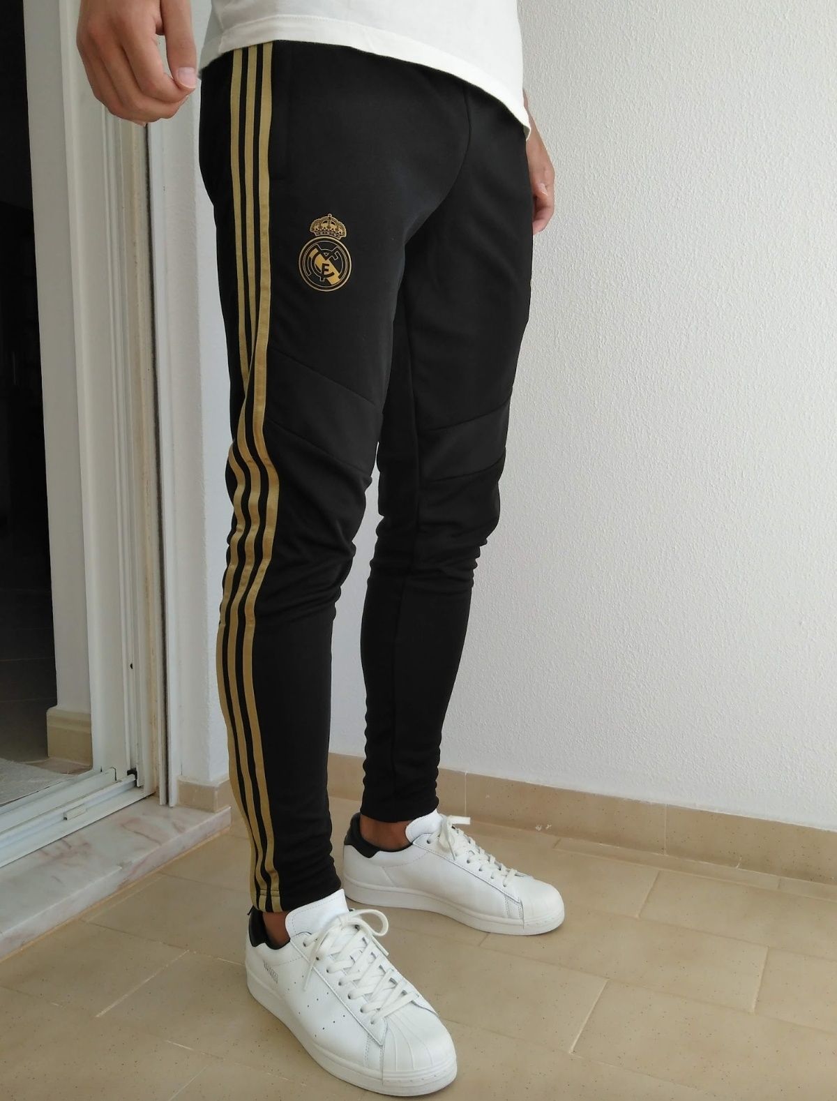 Calças Adidas Real Madrid de fato de treino