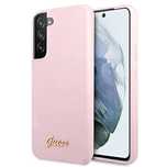 Etui Guess Silicone Script Metal Logo na Samsung Galaxy S22+ - lawendo