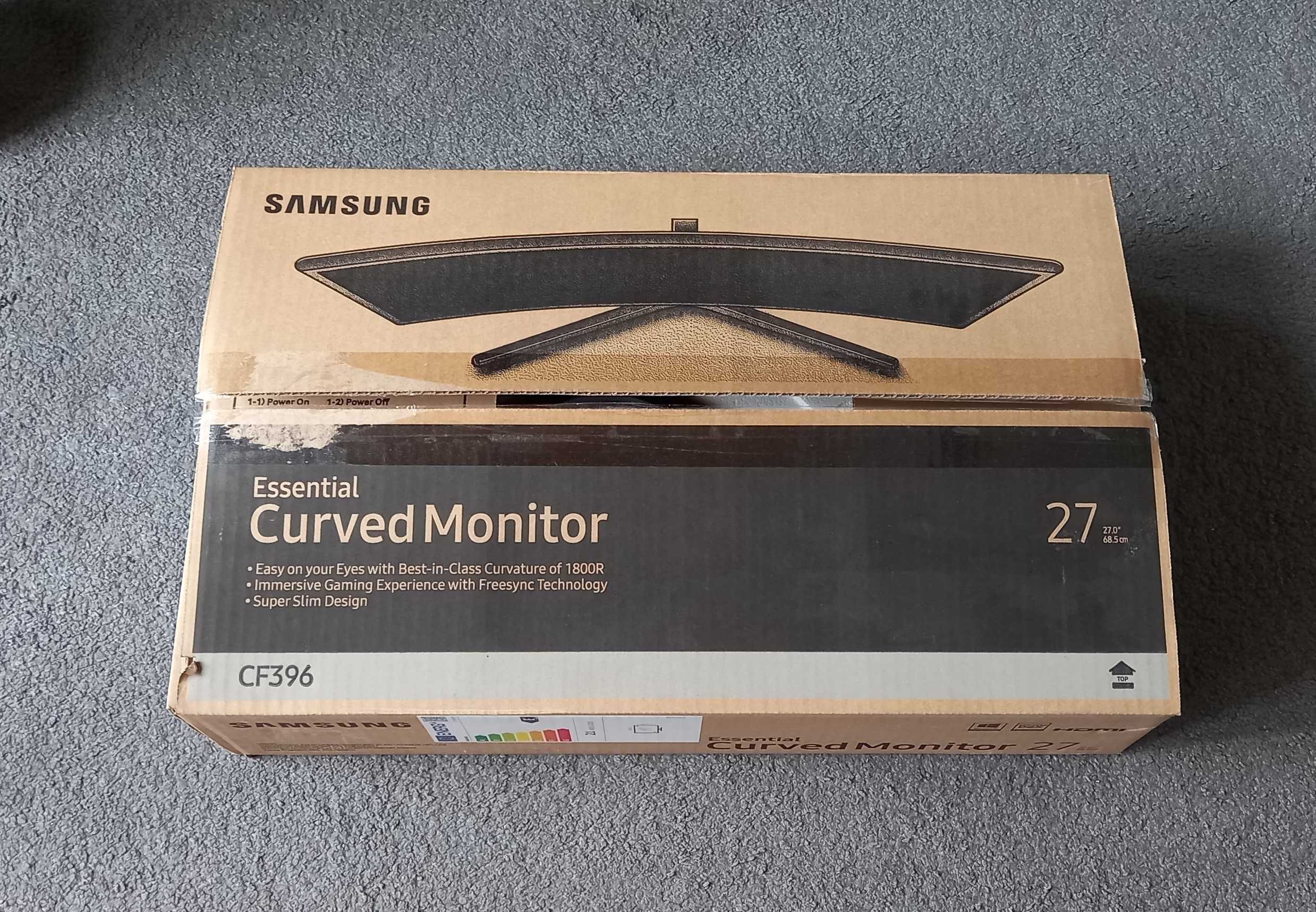 Monitor Samsung C27F  27 cali zakrzywiony. Jak nowy.
