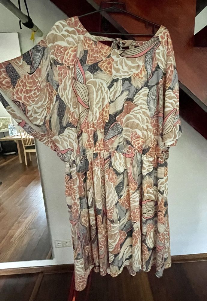Sukienka Letnia zwiewna plus size Zizzi Plus size XL 48 nietoperz