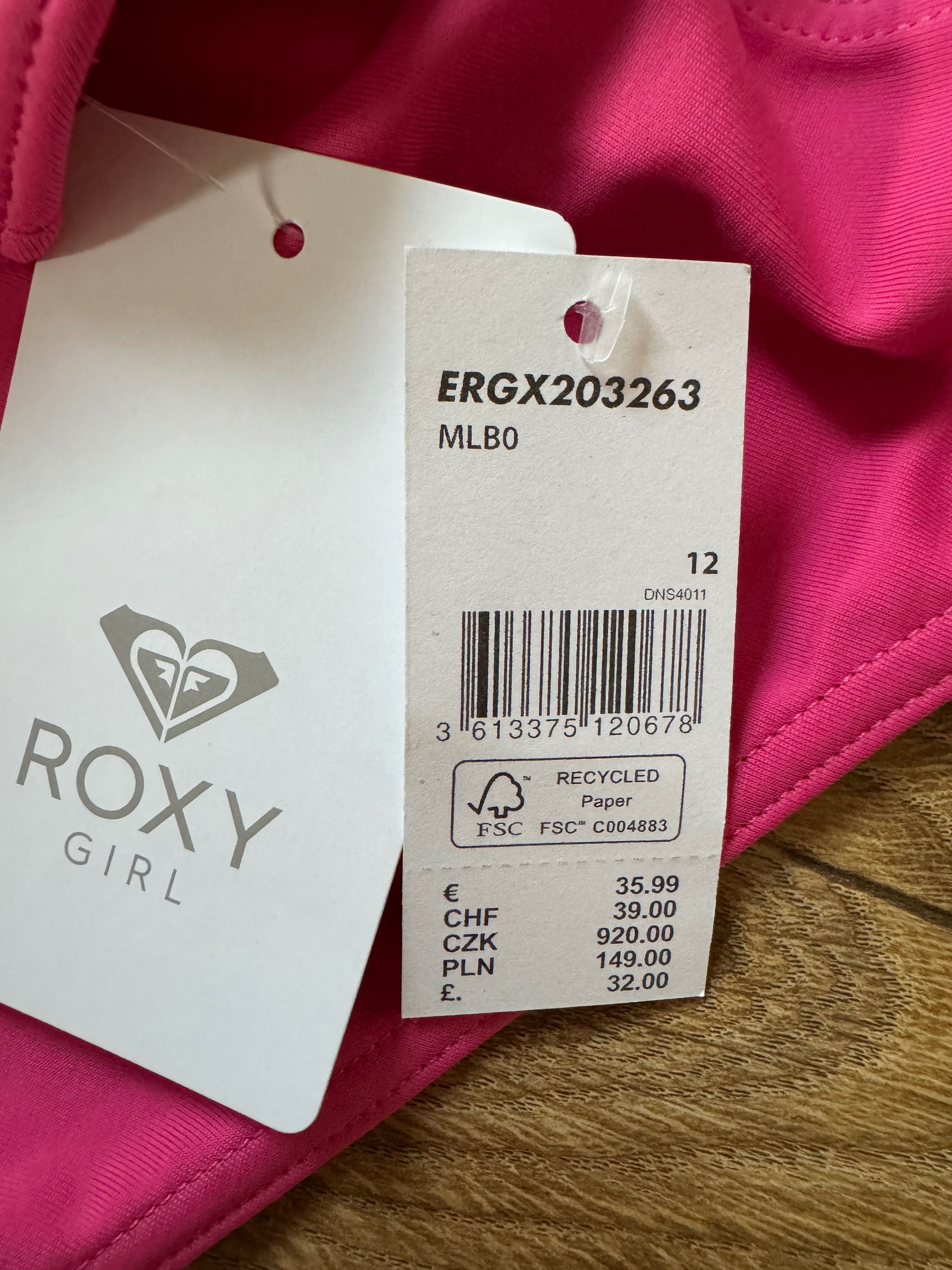 Strój kąpielowy dwuczęściowy nowy Roxy rozm. 12 lat