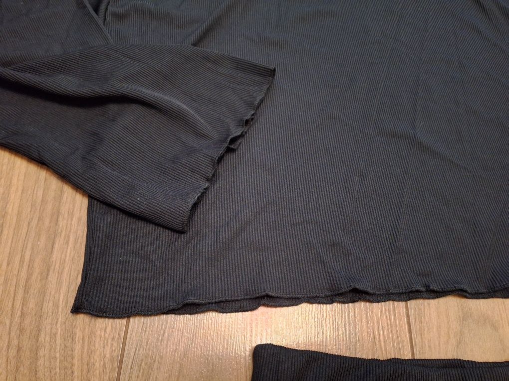 Damski komplet letni prążkowany rozm 38 Nastygal oversize.