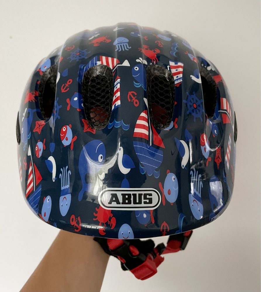 Kask rowerowy Abus Smiley 2.1 Blue Maritim 45-50 S