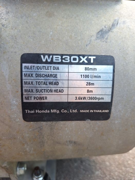 Продам мотопомпу Honda WB30XT.