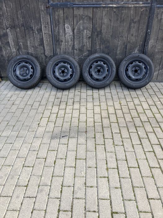 Koła zimowe 14”  Skoda Seat Vw opony 185/60R14 felgi stalowe 5x100