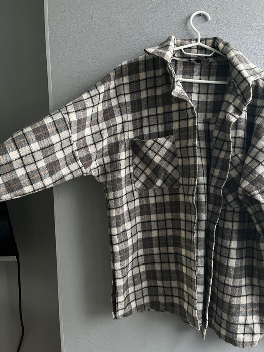 Жіноча тепла картата сорочка