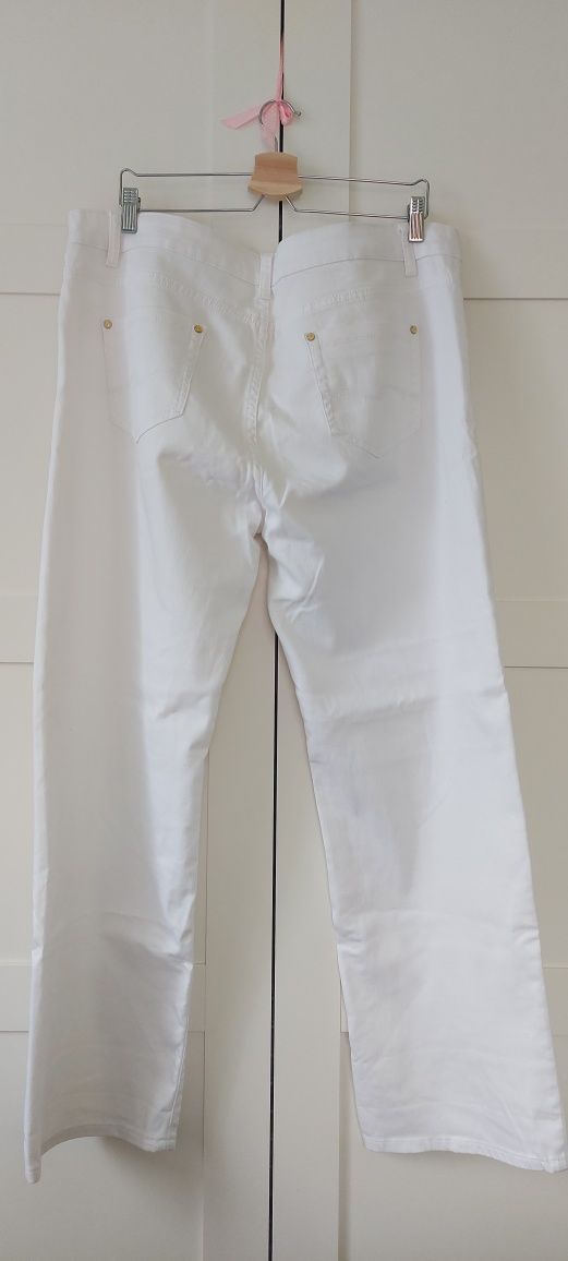 Spodnie damskie białe XXL