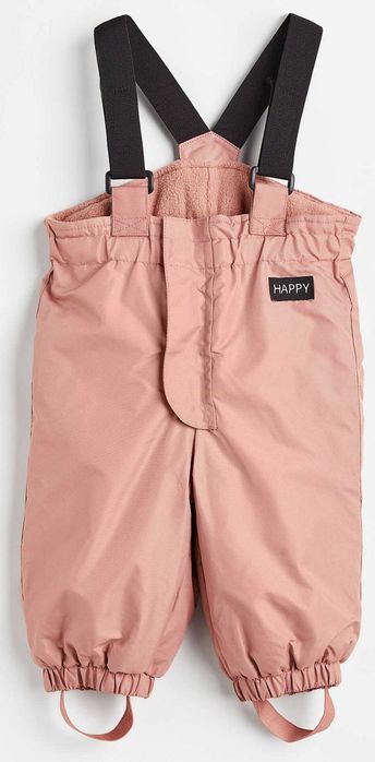 Nowe spodnie outdoorowe na szelkach H&M r. 74