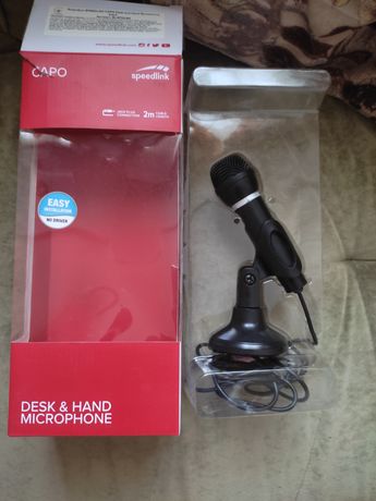 Микрофон для общения и игр speedlink capo desk and hand