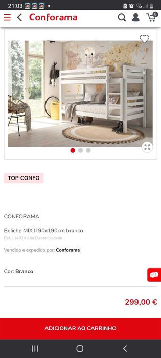 Beliche que se transforma em duas camas de solteiro