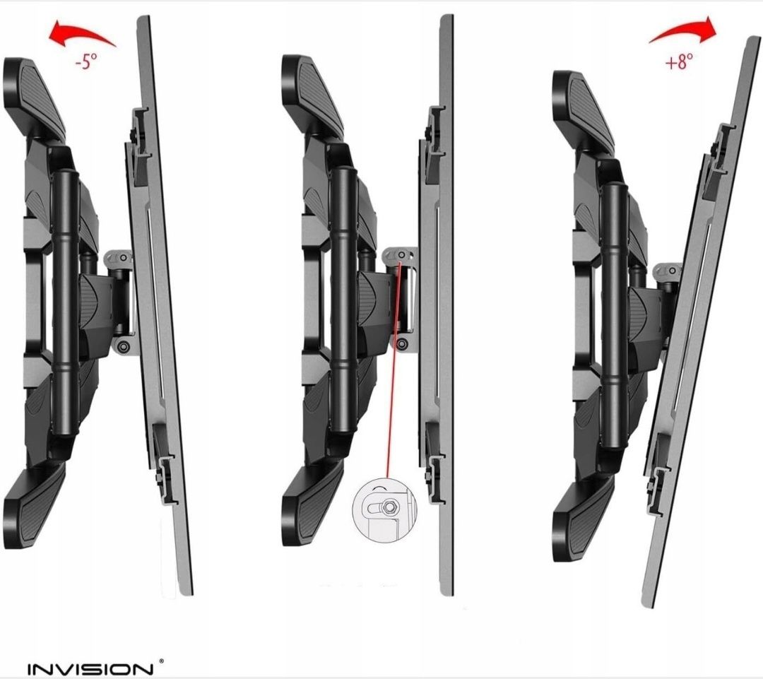 Uchwyt na Telewizor Podwojne Ramię INVISION HDTV-DXL-DE-IA 37-50 Cali