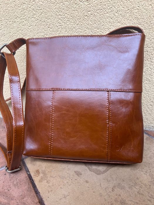 Nowa Skórzana torebka listonoszka DANA