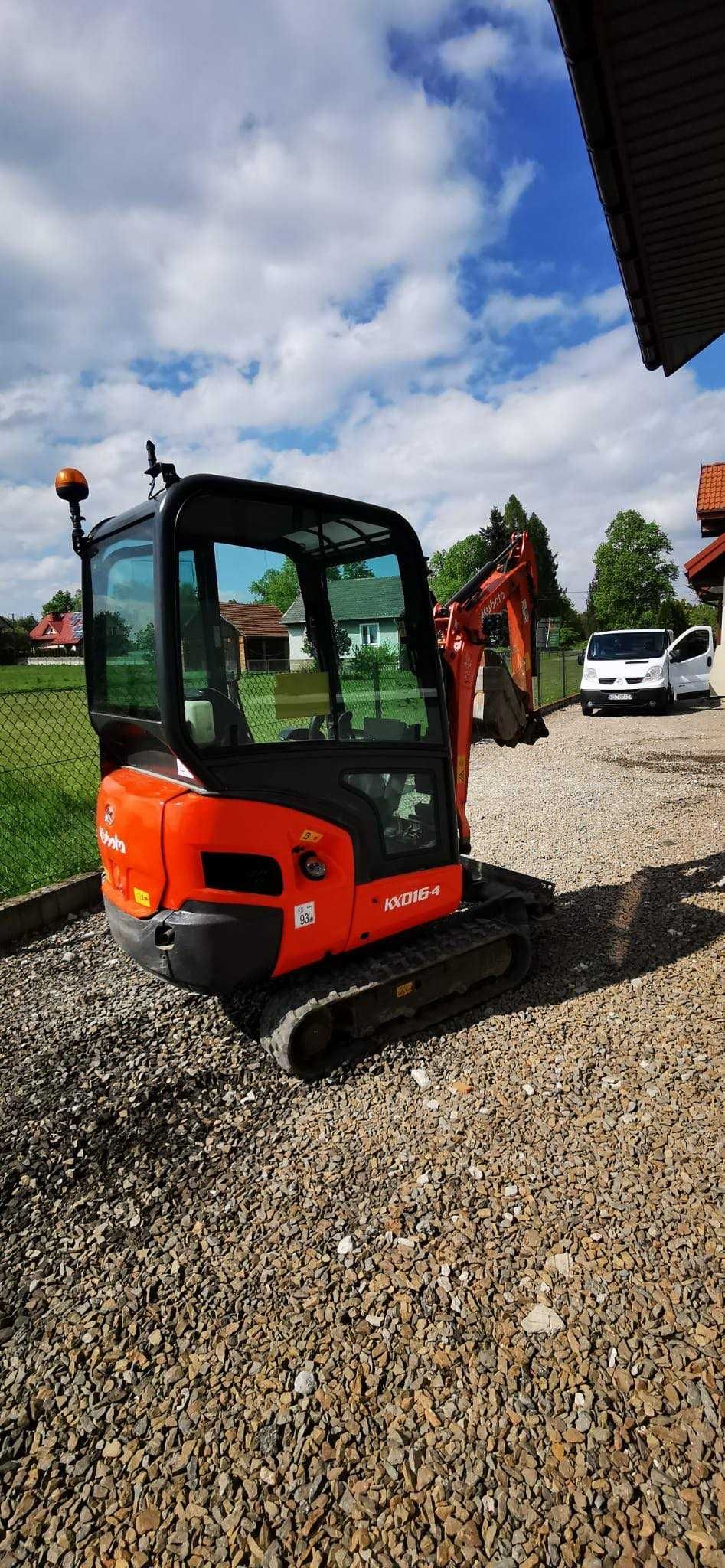 Minikoparka Kubota KX016-4/2016