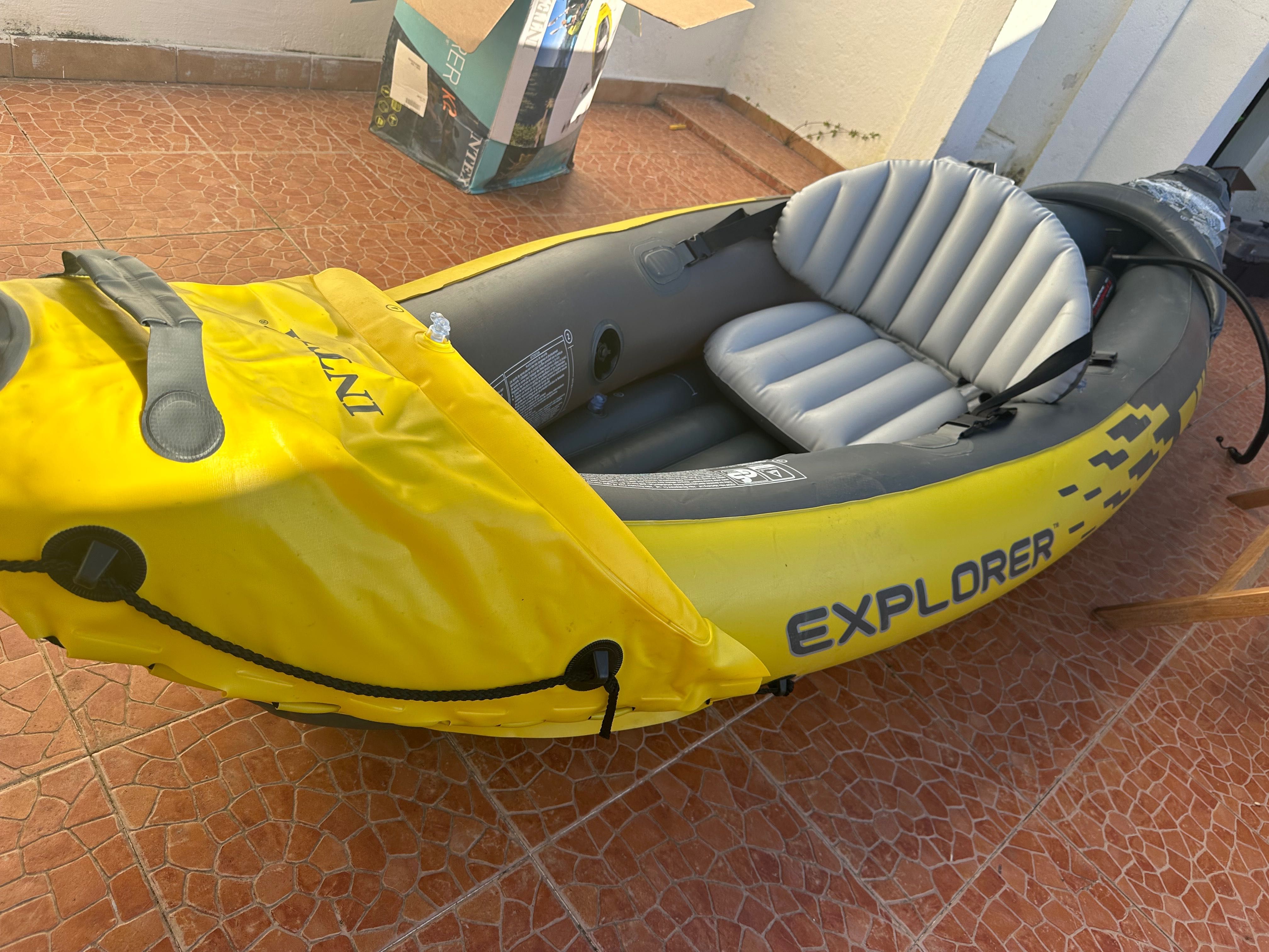 Kayak insuflável Intex explorer k2 & 2 Pagaias - 312 x 91 x 51 cm
