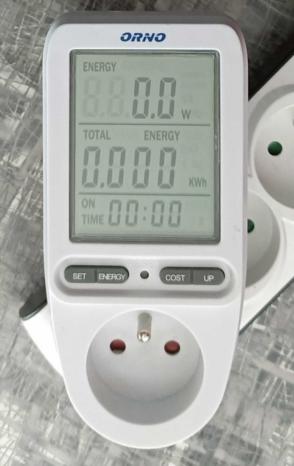 watomierz, kalkulator energii z wyświetlaczem LCD, Orno