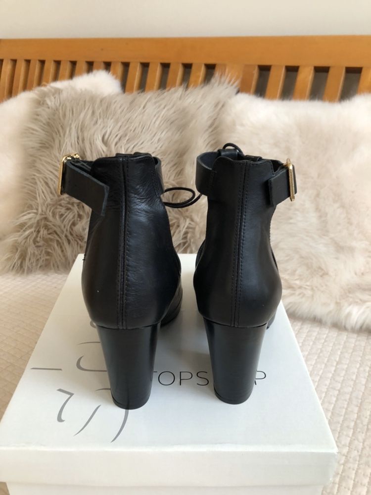 TopShop buty botki obcasy sandały 38 skórzane Top Shop
