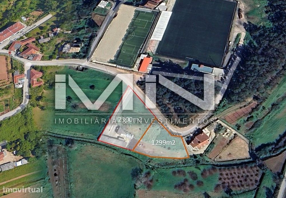 Terreno murado para construção -1299m2