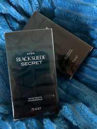 Avon men Black Suede Secret