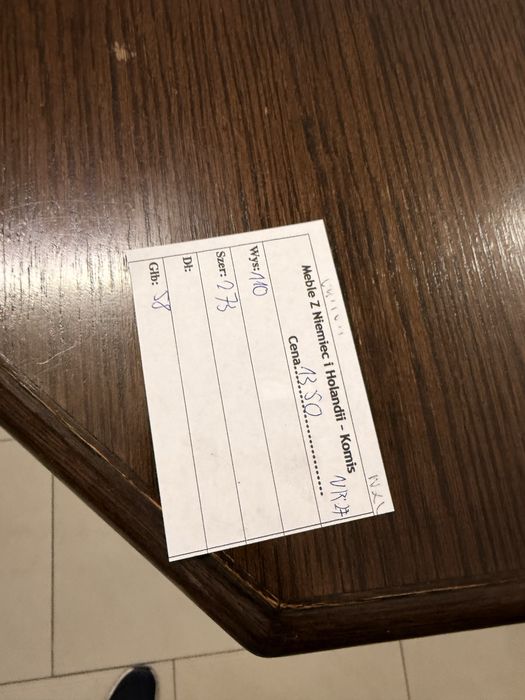 Duża Dębowa Komoda z Holandii