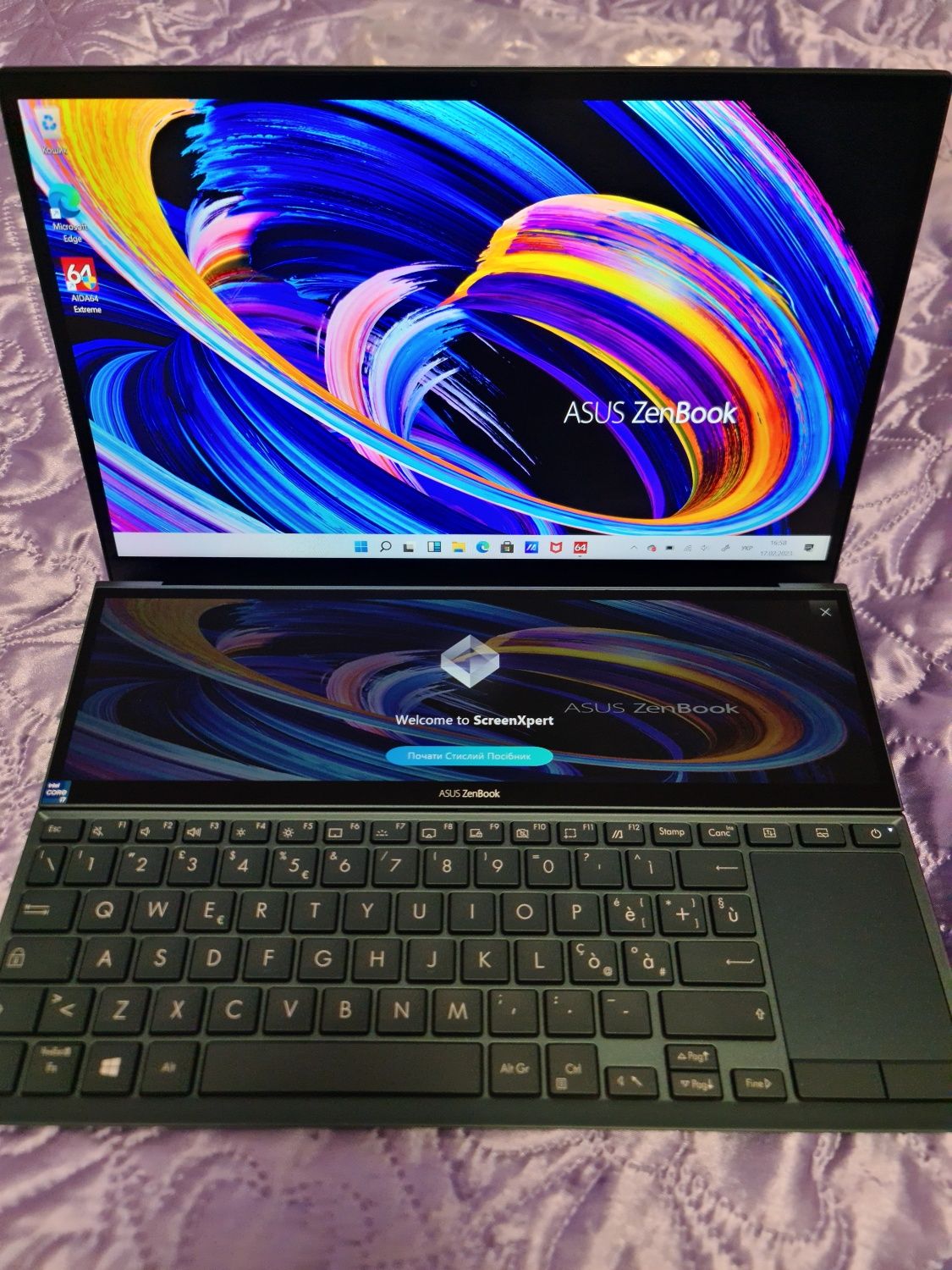 Asus Zenbook Pro Duo 14 (ux482egr) i7/16/1tb/mx450