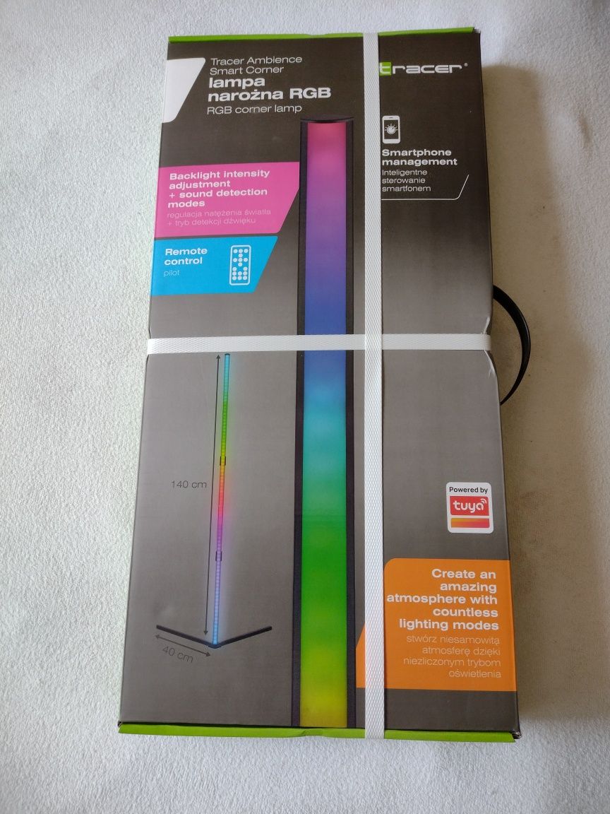 Lampa narożna RGB