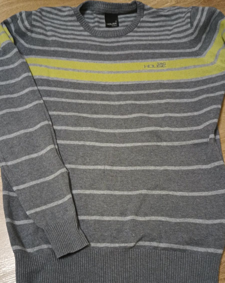 Sweter męski paski m