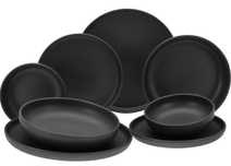 CreaTable 10524 Uno Black zestaw talerzy 8-częściow