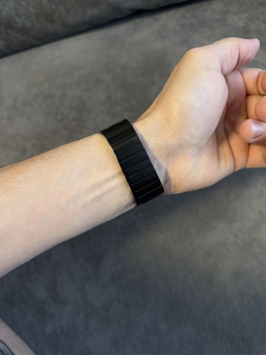 ремешок стальной apple watch ultra 1 ultra 2 black магнитный