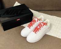 oryginał Nike Air Force 1 Low Supreme White 44