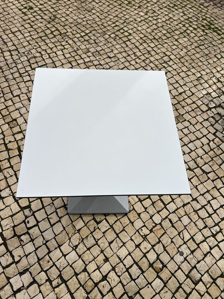 Mesa de jantar branco 60x60 8 peças