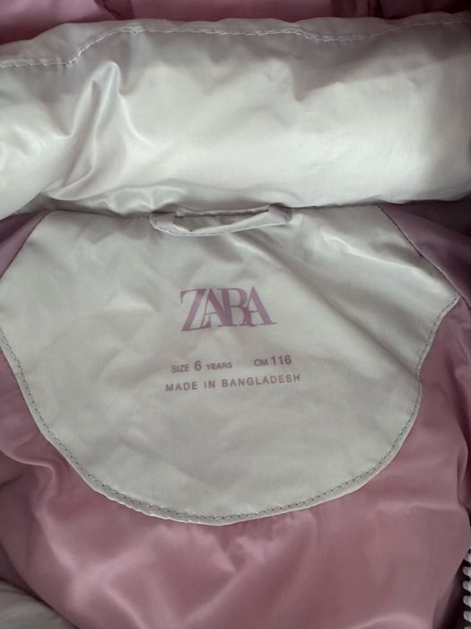 Зимова курточка zara для дівчинки
