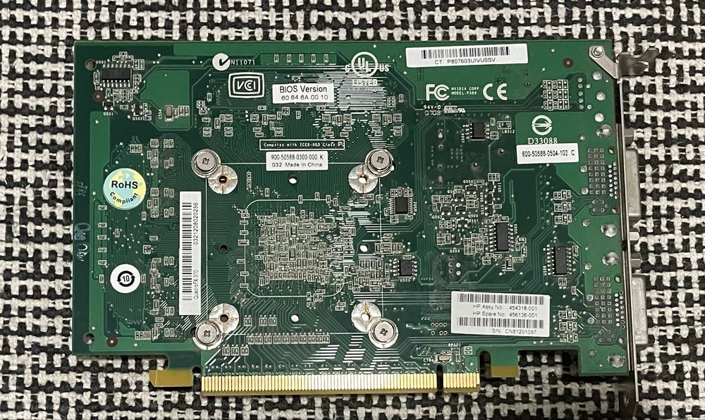 Placa Gráfica Profissional NVIDIA QUADRO FX 370