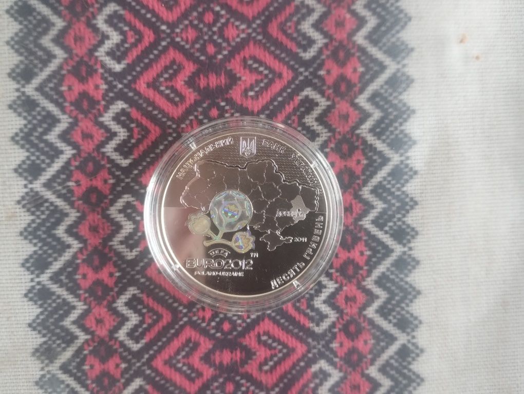 Продам набір срібних монет Євро 2012