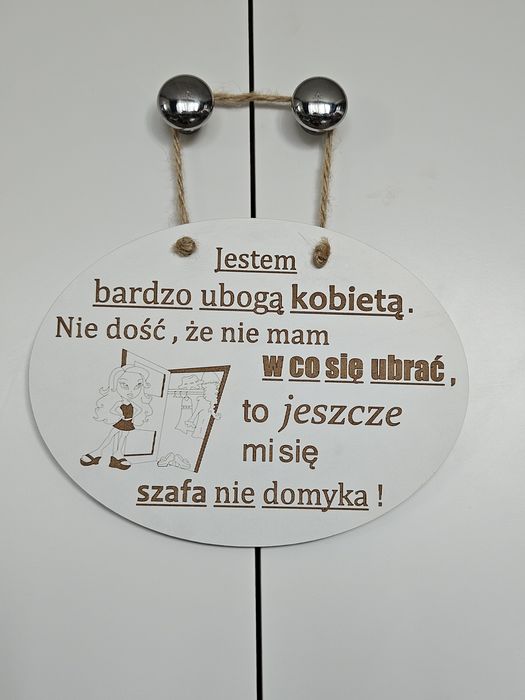 Zabawna tabliczka zawieszka ozdoba dekoracja dla dziewczyny prezent