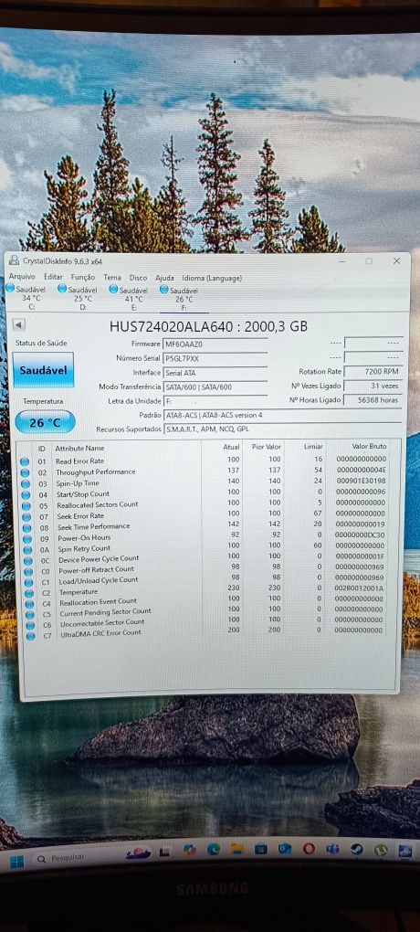 HDD HGST 2TB, 7200rpm