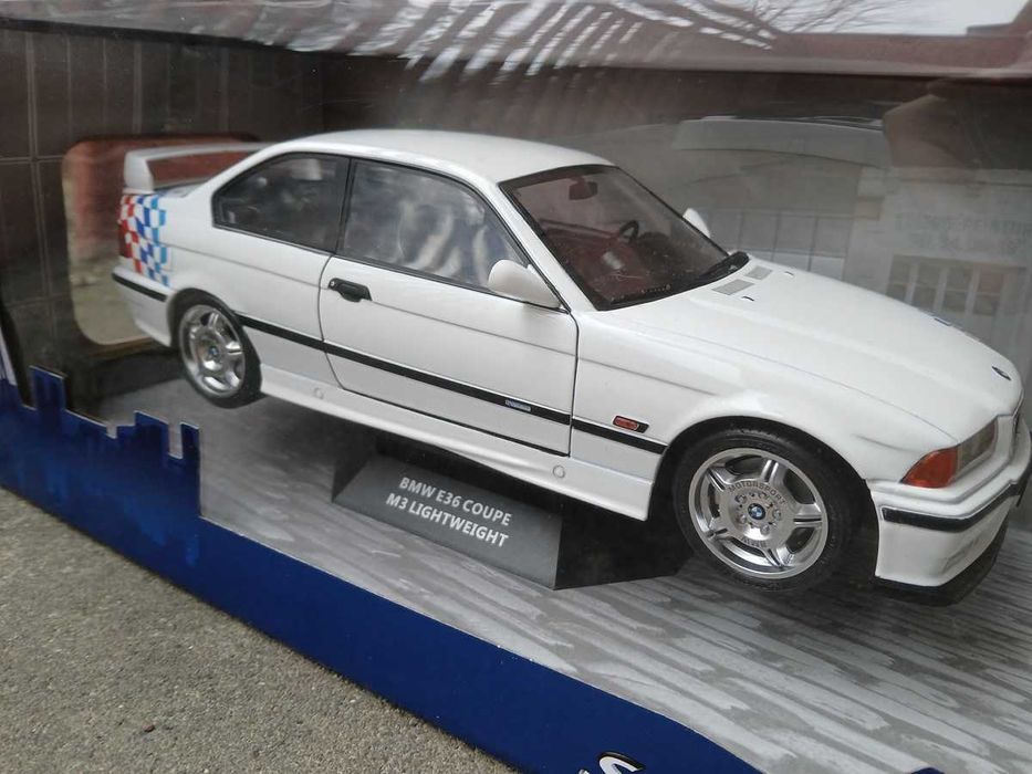 bmw m3 lightweight e36 1:18 solido model samochodu coupe seria 3 m4