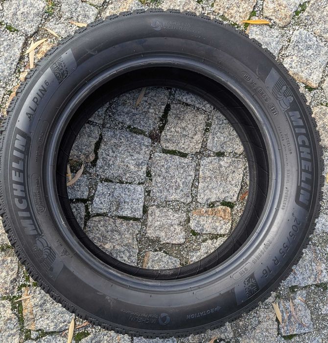 4x 205/55 R16 zimowe Michelin Alpin 6 – używane, komplet, Wrocław