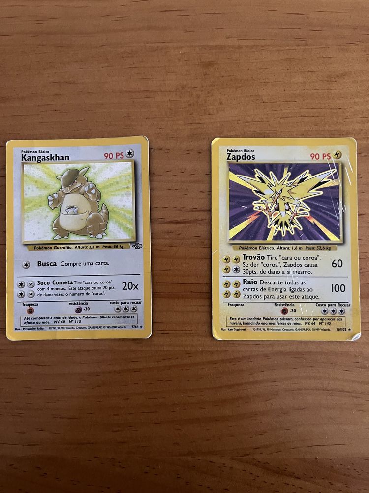 Cartas pokemon Brilhantes