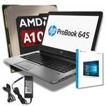 laptop HP ProBook 645 G1 AMD A10 4x 2.5GHz nowy SSD Win10 14"