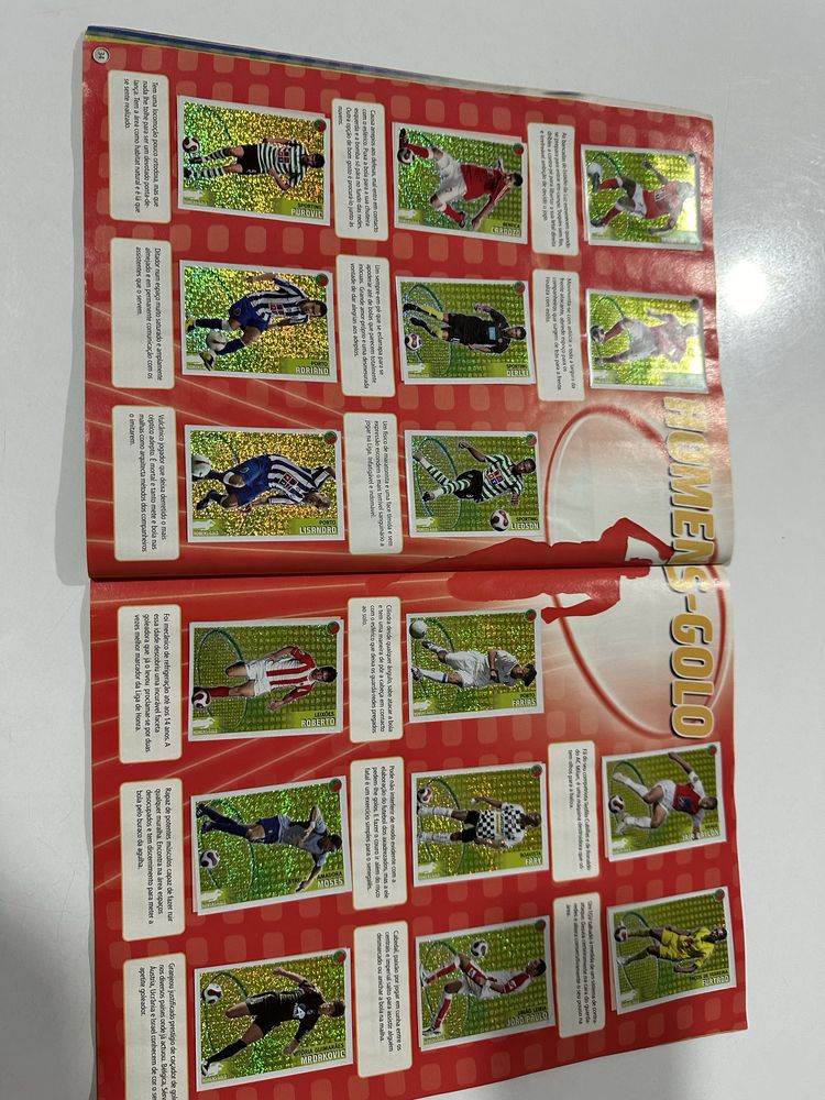 Caderneta de cromos Futebol Completa