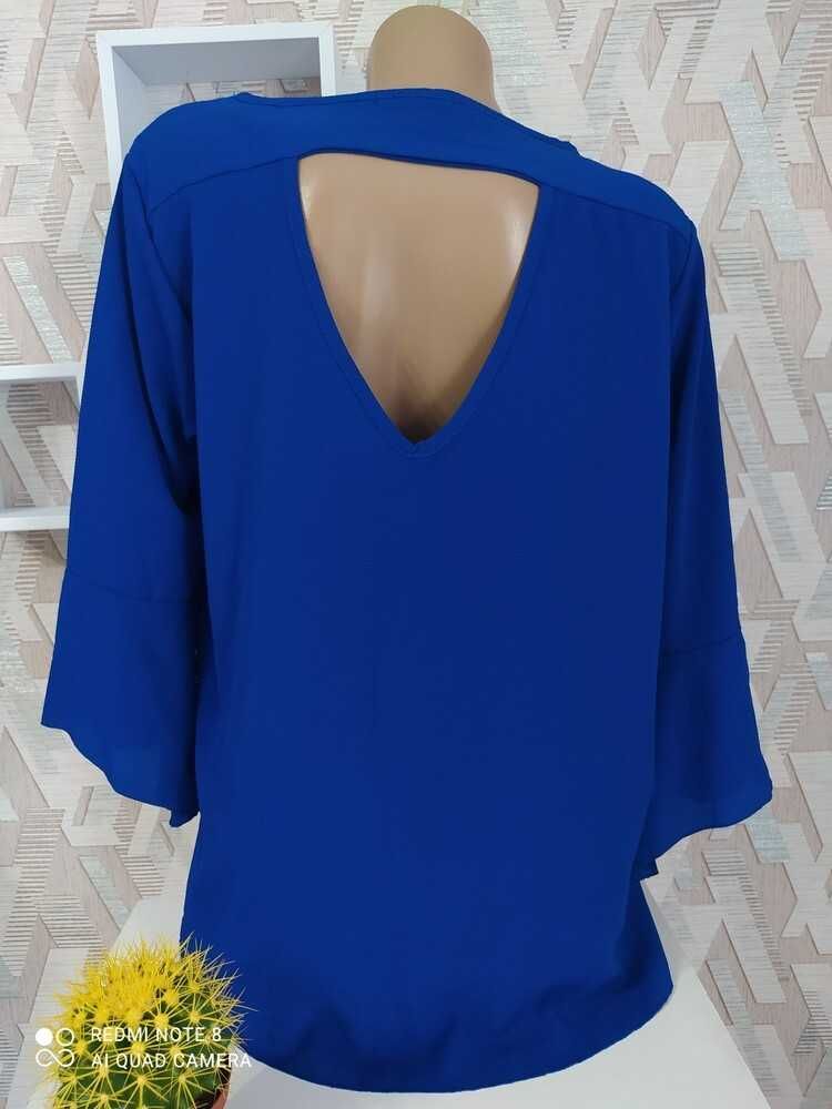 Блуза кофта синяя р 52