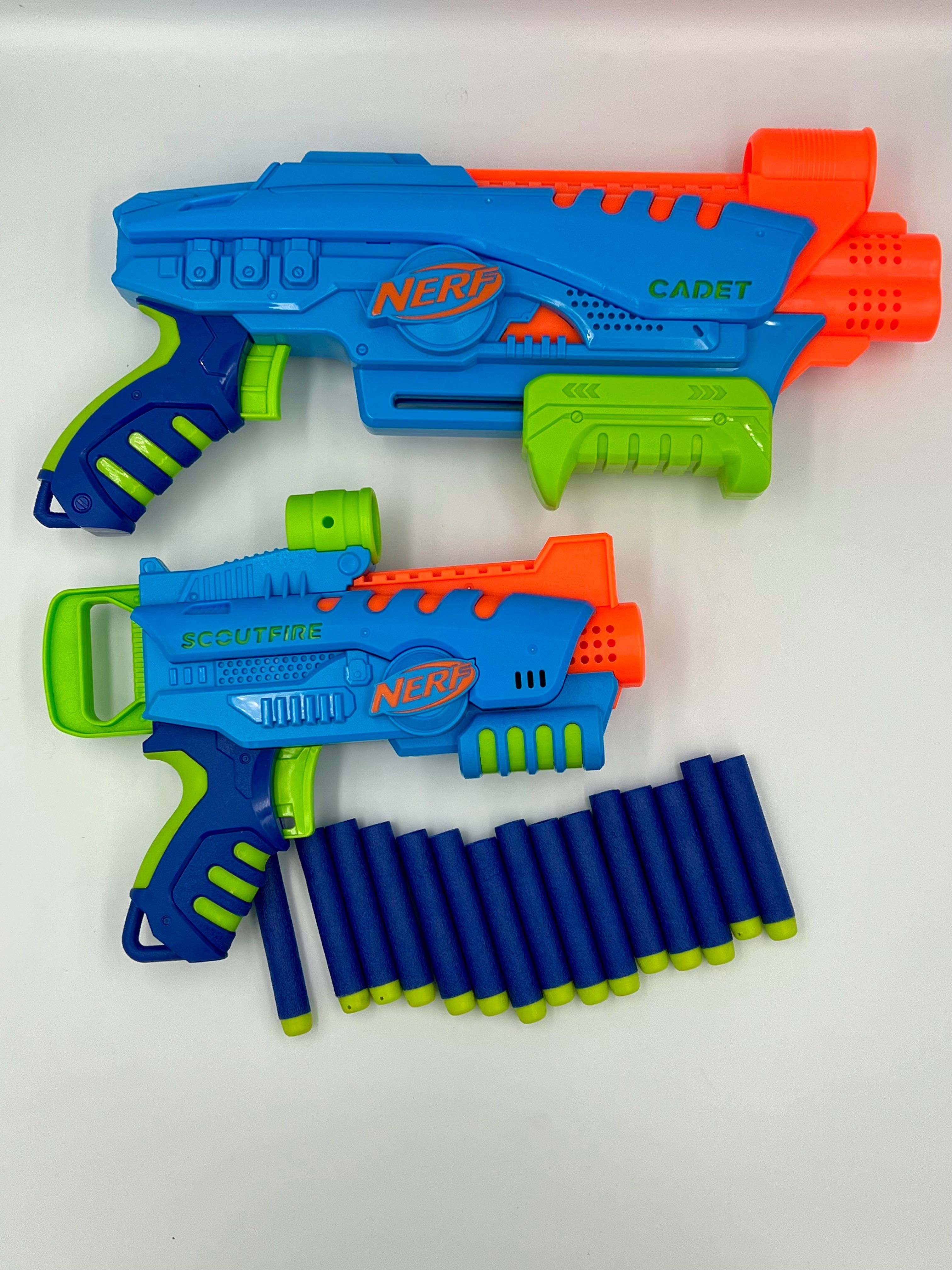 NERF Elite Junior Ultimate Starter Set Dwie wyrzutnie Zestaw startowy