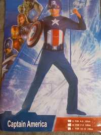 NOWY strój karnawał Kapitan Ameryka Marvel XL 140